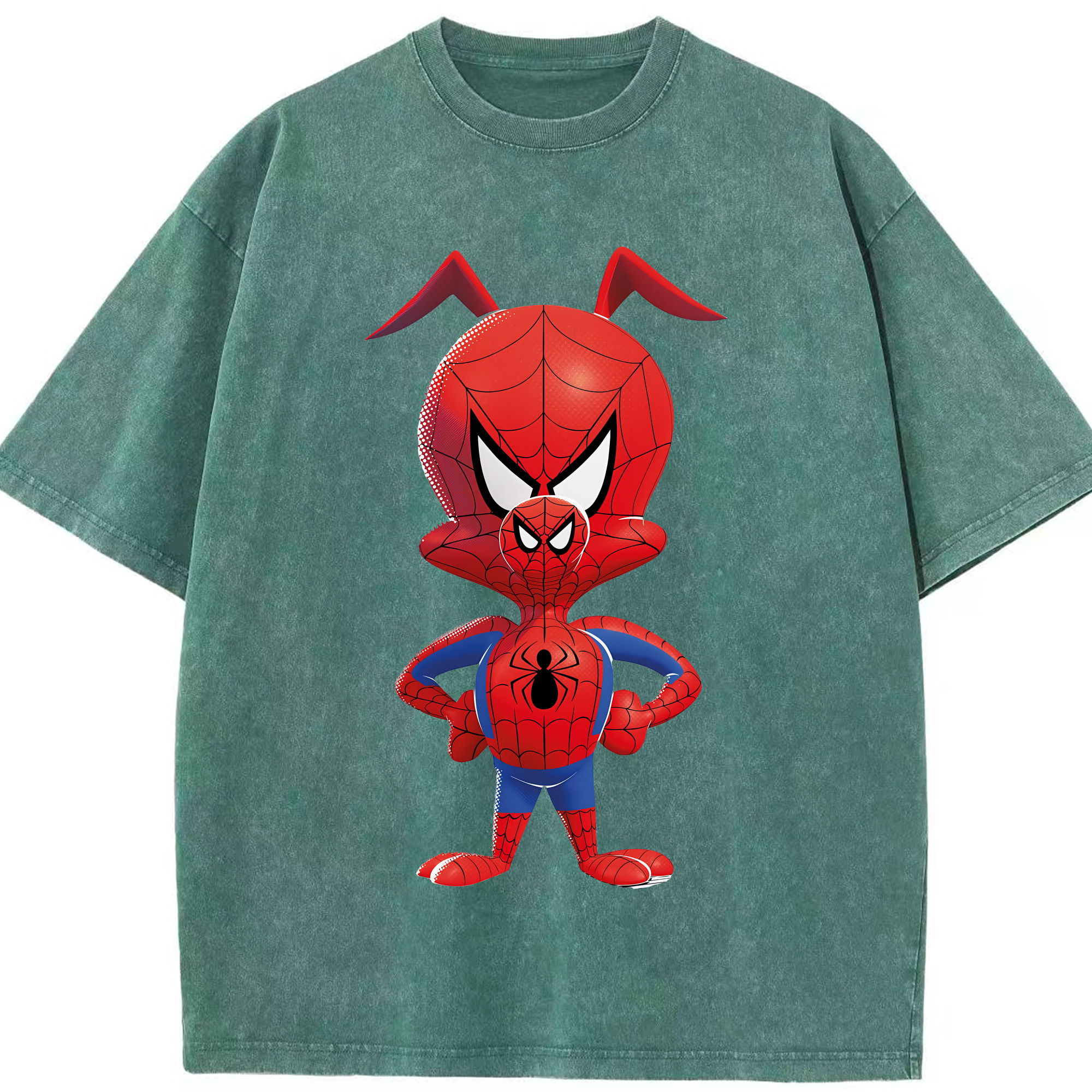 （画像用） Spider Man スパイダーマン 綿100% ヴィンテージ風 半袖Tシャツ（フロントプリント）